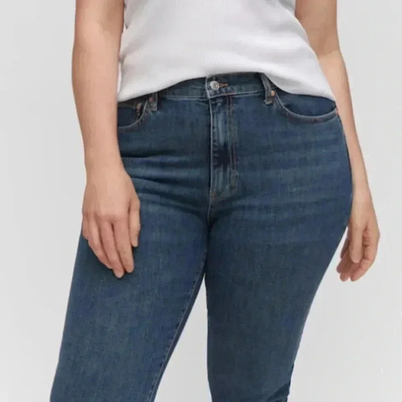 Mango MNG Slim Copped Dark Blue‎ Jeans NWT Plus 16 - Picture 8 of 12